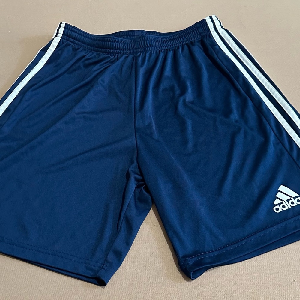 Adidas Boy’s Dark Blue Athletic Shorts Size M